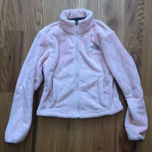 Light Pink Fleece North Face Jacket (XSTP)